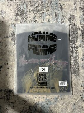 Homme+Femme Black Short Sleeve Graphic Tee